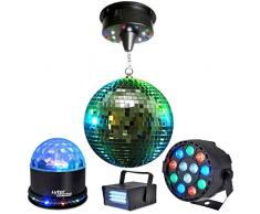 Pack Light Mirrorball 30 cm + Mini Strobe + sunmagic + par-mini-rgbw