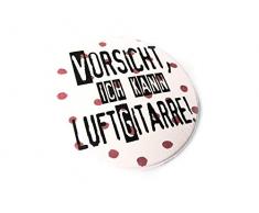 Vorsicht, ich kann Luftgitarre! Button, Magnet, Taschenspiegel oder Flaschenöffner
