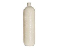 GILDE Flaschen-Vase - Dekovase aus Keramik in antik beige H 53 cm D 14,5 cm