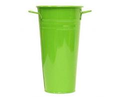 HIT Corp. Houston International 8295E AG Stahlvase, 16,5 cm, Apfelgrün