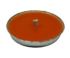 Flammschalen Alu, Ø 165 mm, Orange, Grablichter, Grabkerzen, Outdoorkerzen, Gartenkerzen, Partykerzen, Garten, Terrasse, Dekoration