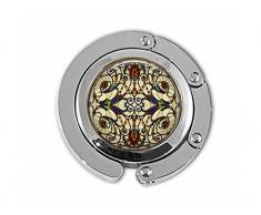 qws Jugendstil Buntglas-Bild – Weihnachtsschmuck – Jugendstil – Wunderschöner Weihnachtsaufhänger – Gastgeberin