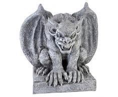 Design Toscano Gomorrah der Gargoyle Gothic-Dekostatue, Polyresin, steingrau, 28 cm