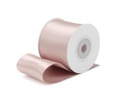 RUSPEPA Doppelseitiges Satinband – 50mm x 9m Geschenkband Dekoband - 813 Champange