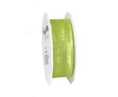 Präsent - SHEER Organzaband - limette - 25-m-Rolle 25 mm