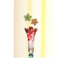 50 Deko-Picker 17,5 cm farbig -Windmühle- Holz