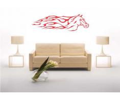 Wandtattoo / Wanddekoration Tribal-Pferdekopf 58 x 17 cm