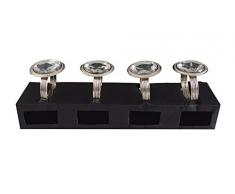 Edle Serviettenringe Diamant Metall Rund 4 Stück