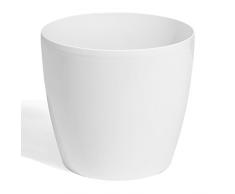 Terra 1401395100 Coubi Kunststoff Übertopf 29 cm, weiß