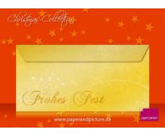 Weihnachtspapier Frohes Fest!, 10er-Set Motiv-Umschläge 80g/qm