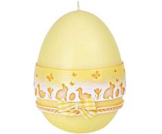 holzalbum Osterei Eierkerze Ø 10 x 14 cm Osterkerze Dekorationskranz Osterhase Ente Marmor