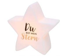 Dekohelden24 LED Nachtlicht, Du bist Mein Stern, L/B/H: 13 x 5,5 x 13 cm