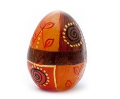 Kapula Ei Kerze Safari Gold Design 6 x 9 cm