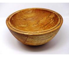 Holzschale rund aus Erlen Holz gestockt - ∅ ca. 29 cm - H: ca. 12,5 cm handgemacht gedrechselt Schale Obstschale