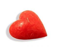 Kerze in bauchiger Herzform Herzkerze Herz Liebe Valentinstag Hochzeit