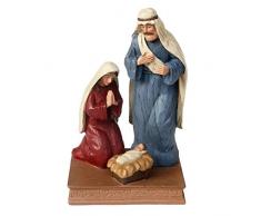 JERPOZ Krippe Heilige Familie Katholische St. Kunst Jesus DREI Weihnachtsschmuck Hoch 18 cm