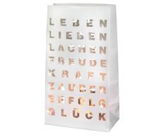 Lichttüte 2er Set Poesie & Licht Leben, Lieben Lachen ... von Räder Nr 8513