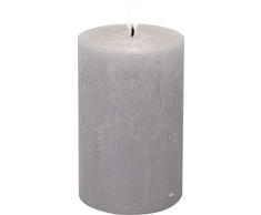 IHR Zylinderkerze, 11 cm, silberfarben