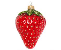 Sikora BS329 Erdbeere Christbaumschmuck Glas Figur Weihnachtsbaum Anhänger