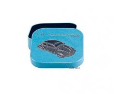 Brisa VW Collection VW Käfer Schlüsselanhänger in Edler Geschenkdose mit Prägung, Blau