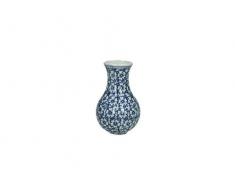 Vase - Keramik - Blau - 7x7x12,5cm