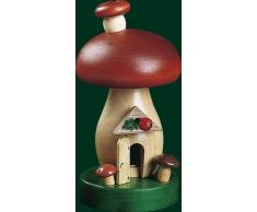 Räucherfigur Weihnachten Seiffen Räucherpilz 14cm Erzgebirge NEU