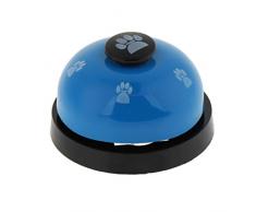 non-brand Hundeglocke Tischglocke Mahlzeit Töpfchen Training Ausbildung Glocke - Blau