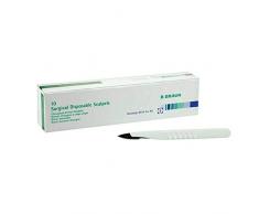 B.Braun CUTFIX Einmalskalpell Einwegskalpell Skalpell Präzisionsmesser, Edelstahl, Figur 11, 10St