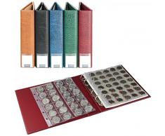 LINDNER S3570M Münzalbum bestückt mit 10 Münzblättern, blau