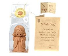 Traumzauberbaum Schutzengel stehend mit Schutzbrief Engel Figur Keramik