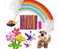 Meersee Modellierballons mit Pumpe 200 Magic Modellierungs Ballon Bunte Kit Luftballons Ballons Deko Ballon für Party Hochzeit Geburtstag (Lange)