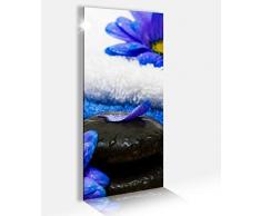 Acrylglasbilder 40x100cm Wellness Spa Blumen blau Steine Salbe Feng Shui Acrylbild Acrylglasbild Druck Acryl Acrylglas Bild Bilder 14A9395