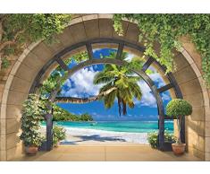 FORWALL Fototapete Vlies - Tapete Moderne Wanddeko Ausblick VEXXL (312cm. x 219cm.) AMF11554VEXXL Wandtapete Design Tapete Wohnzimmer Schlafzimmer