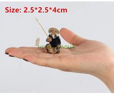 GETSO Aquarium Landschaftsbau Keramik-Figur Wasserstein Rockery Bonsai Ornamente Fischer Aquarium liefert: Weiß, S