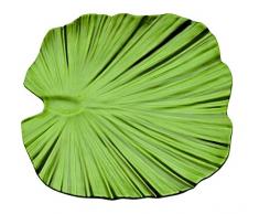 APS 83866 Palmblattschale, 42 x 42cm, H: 4,5cm, Melamin, grün, -NATURAL COLLECTION- designed by EsserDesign