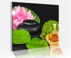 Acrylglasbild 50x50cm Bergamotte Steine Wellness Spa Feng Shui Acrylbild Bilder Acrylglas Acrylglasbilder 14A4680, Acrylglas Größe3:50cmx50cm