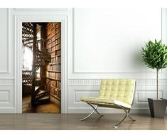 StickerProfis Türtapete selbstklebend TürPoster - BIBLIOTHEK - Fototapete Türfolie Poster Tapete