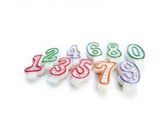 Folat - Zahlenkerze 0 für die Geburtstagsdekoration