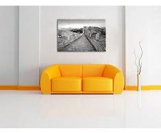 Chinesische Mauer China Weltwunder Bild auf Leinwand, XXL riesige Bilder fertig gerahmt mit Keilrahmen. Kunstdruck auf Wandbild mit Rahmen. Günstiger als Gemälde oder Ölbild, kein Poster oder Plakat., Format:120x80 cm