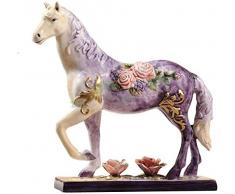 DQQQ Skulptur Statue Skulptur Tier Bezauberndes Keramikpferd Handbemalte Keramik Sternzeichen Pferd High-End Home Wohnzimmer Schreibtisch Geschenk