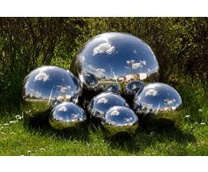 Köhko Dekokugel 4-150 cm poliert aus hochwertigem Edelstahl 9 cm Gartenkugel Edelstahlkugel Schwimmkugel