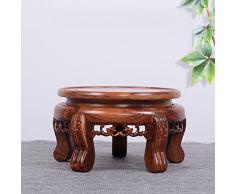 William 337 Blumenständer Massivholz Blumenständer Runde Blumenvase Bonsai Aquarium Bodenständer (Farbe : D)