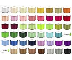 25m Rolle Satinband 50mm ( apricot 714 ) // Schleifenband Deko Band Geschenkband Dekoration Hochzeit Taufe Geburtstag Dekoband einseitig 5cm