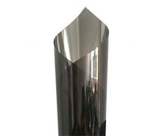 Xbeast Fensterfolie selbsthaftend Transparent [50x100 cm] Sichtschutzfolie Fensterfolie Anti-UV mit statischer Haftung - Milchglasfolie (Grau)