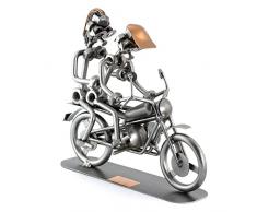 Steelman24 I Schraubenmännchen Motorrad Duo I Made in Germany I Handarbeit I Geschenkidee I Stahlfigur I Metallfigur I Metallmännchen