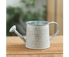 Wankd Retro Eisen Blumentopf, Vintage Metall Handwerk Gießkanne Zinn Blumenschmuck Dekor Sukkulenten Pflanze Blumen Topf Eimer Metallvase