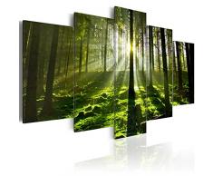 murando - Bilder 225x112 cm Vlies Leinwandbild 5 TLG Kunstdruck modern Wandbilder XXL Wanddekoration Design Wand Bild - Landschaft Wald 030213-32