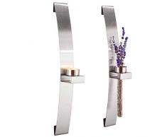 SIDCO Wandkerzenhalter 2 Stück Wand Teelichthalter Kerzenhalter Wandleuchter Deko