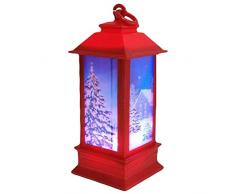 Peahop Weihnachtslaterne LED Laterne Weihnachten Candlestick Night Light Weihnachtsanhänger Dekoration