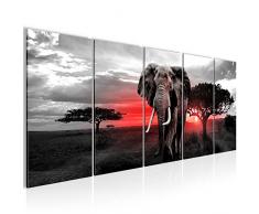 Bilder 200 x 80 cm - Afrika Bild - Vlies Leinwand - Kunstdrucke -Wandbild - XXL Format - mehrere Farben und Größen im Shop - Fertig Aufgespannt !!! 100% MADE IN GERMANY !!! - 001255b